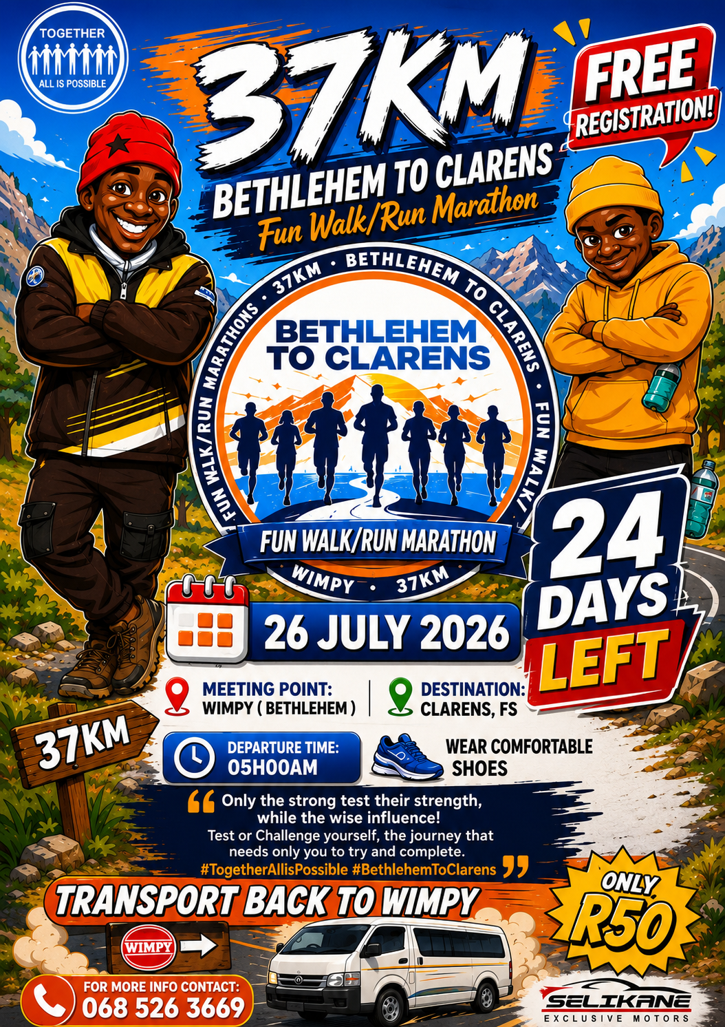 Bethlehem to Clarens Fun Walk/Run cover photo